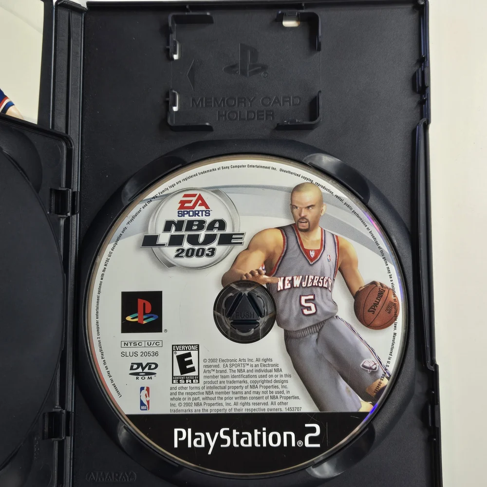 NBA Live 2003 PlayStation 2 Game 2 Disc Game Tested Working Conplete